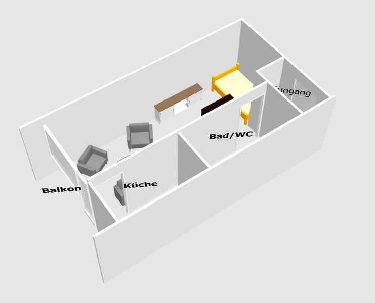 München-Solln - Apartment mit sonnigem Balkon, Wellnessbereich und Tiefgaragenstellplatz